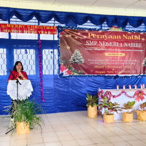 Perayaan Natal SMP Negeri 1 Nabire