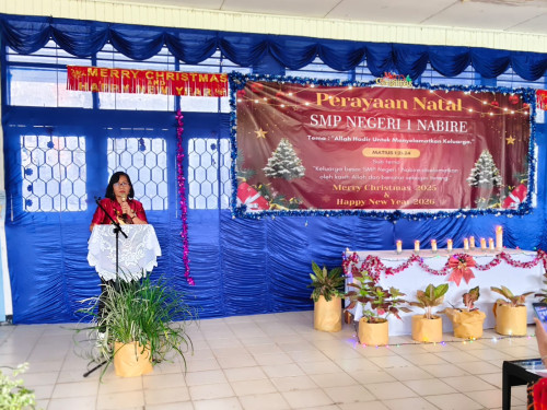 Perayaan Natal SMP Negeri 1 Nabire