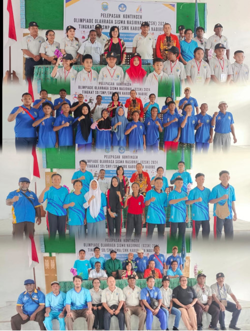Acara Pelepasan Kontingen O2SN 2024 Kabupaten Nabire