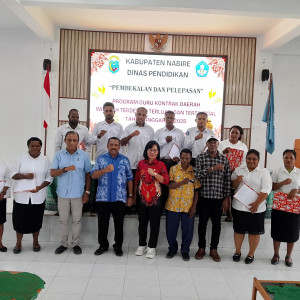 PEMBEKALAN DAN PELEPASAN GURU KONTRAK DAERAH WILAYAH 3T DI DINAS PENDIDIKAN KABUPATEN NABIRE